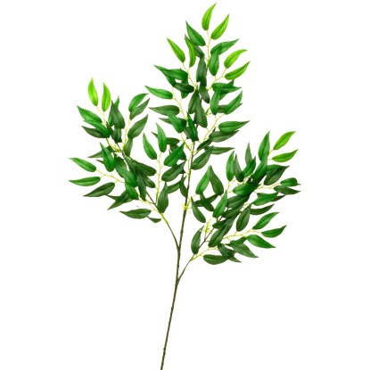 Branche de fragon décorative Verte hauteur 75 cm