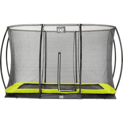 Exit Bodentrampolin Silhouette mit Sicherheitsnetz Grün 214 x 305 cm