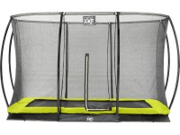 Exit Bodentrampolin Silhouette mit Sicherheitsnetz Grün 214 x 305 cm