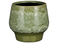 Mica Decorations Topf Monta Stein Dunkelgrün Ø 13 cm / Höhe 12 cm