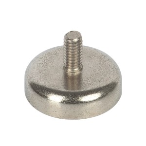 Aimant en pot néodyme Fix-o-moll, diamètre 20mm, avec boulon fileté.