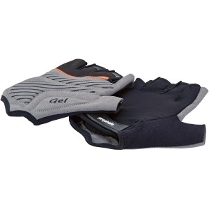 Gants de vélo Prophete avec insert en gel, taille S/M, gris et noir.