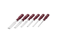 Kirschen Stechbeitelsatz Kunststoff-Stahl Breite 6 - 26 mm / 6-tlg.