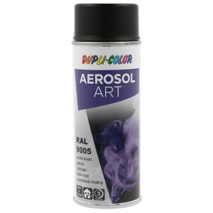 Vernice spray Dupli-Color Aerosol-Art RAL 9005 nero intenso satinato, bomboletta da 400 ml.