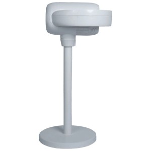 Weisser Kibernetik Bladeless Standventilator TSV90. Modernes Design mit schlanker Säule und runder Basis.