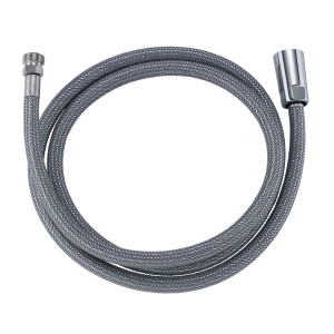 Tubo estraibile Diaqua Glideflex, cromato, 3/8" x 1/2", flessibile e resistente alle pieghe.