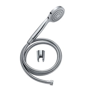 Set doccia Diaqua Hawaii cromato con tubo e supporto.