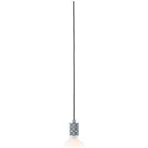 Lampada a sospensione Paulmann Neordic Tilla, grigio-alluminio, E27, max. 60W, cavo 210cm.