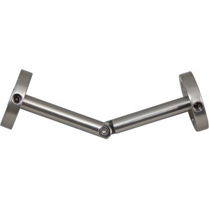 Joint en aluminium pour main courante en bois de 4 cm pour une connexion d'angle continue.