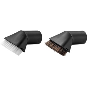 Kit de brosses d'aspirateur Kärcher : Deux brosses pour le nettoyage intérieur de voiture et l'entretien des meubles.