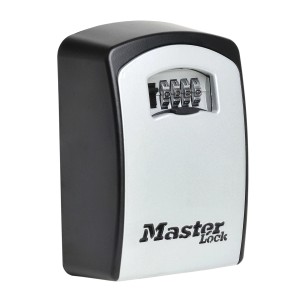 Cassetta portachiavi da muro Master Lock 5403EURD Select Access, nero-grigio chiaro, con combinazione a 4 cifre.