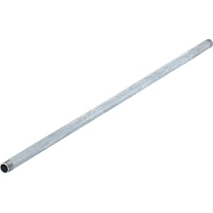 Tube fileté galvanisé, 21 mm (R 1/2) x 800 mm, avec filetage extérieur pour installations de tuyauterie.