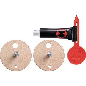 Tesa Power Kit BK43-2 : Kit d’adaptateurs avec colle, deux adaptateurs de montage et clé Allen pour accessoires de salle de bain.