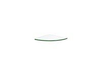 Regalboden Glassline 1/4 Kreis Corner klar 25 x 25 x 0,8 cm