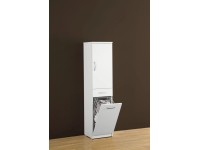 Allzweckmöbel-Schrank 2-türig mit Wäschekorb (HxBxT) 149,7 x 35,5 x 35 cm