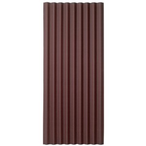Onduline Base plaque ondulée bitumée, rouge, 2000x855 mm. Plaque de toiture pour carport, cabanon de jardin, etc.