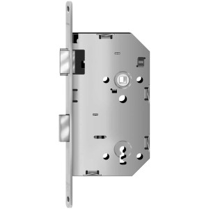 Serrure à mortaiser Alpertec, clé à panneton, DIN gauche, 72mm, pour portes intérieures.