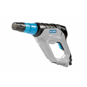Gloria MultiJet 18V idropulitrice a media pressione a batteria con ugello multifunzione, grigio/blu.