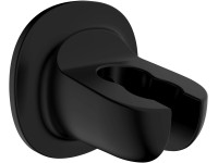 Wenko Duschkopfhalter Libertà Kunststoff Schwarz Ø 7 cm