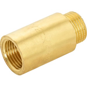 Prolunga rubinetto in ottone, 18,6 mm x 21 mm, 40 mm per raccordi filettati.
