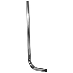 Tube de chasse d'eau droit chromé 28 x 700 mm pour chasse d'eau à pression.