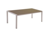 Beliani Gartentisch Vernio Aluminium Braun 180 x 90 cm Beliani Gartentisch Vernio Aluminium Braun 180 x 90 cm