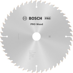 Lama per sega circolare Bosch Optiline Wood, 260 mm, 48 denti per tagli precisi nel legno.