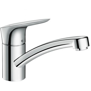 Mitigeur de cuisine Hansgrohe Logis, 120mm, chrome, mélangeur monocommande avec bec pivotant.