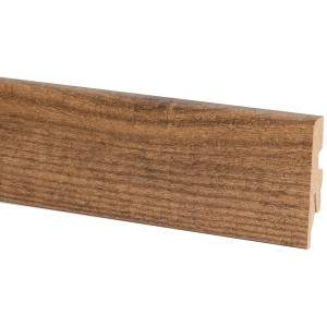 Plinthe Toscana Flair, hauteur 60 mm, aspect pin, avec conduit de câble.
