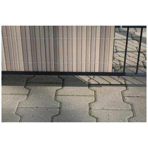 Guida di montaggio Videx 120 cm antracite per schermi privacy su pannelli a doppia barra.