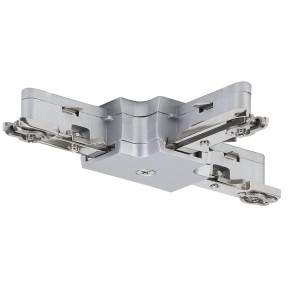 Connecteur en T Paulmann URail en chrome mat pour systèmes de rails.