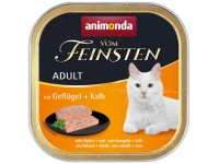 Vom Feinsten Katzen-Nassfutter Adult Geflügel und Kalb je 100 g / 32 Stk.