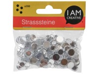 Strasssteine Herzform Silber Ø 5 - 10 mm / 350 Stk.