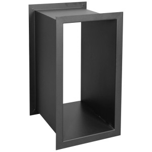 Range-bûches Nouvel en métal anthracite, design moderne.