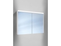 Schneider Badezimmer Spiegelschrank O-line Led 100 cm Weiss 2-türig