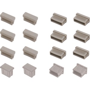 Set di 16 piedini beige per mobili da giardino Jamapa.