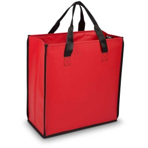 Borsa multiuso rossa Müllex Heavy Bag, 50 l, con manici neri.