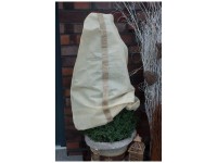 Videx Winterschutz Vlieshaube Glamour 110 cm x 110 cm Beige/Coffee