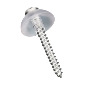 Vis à tête fraisée Gutta 4,5x45 mm, galvanisée, avec joint pour toitures bitumées, lot de 100.