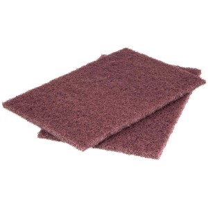Wolfcraft tamponi abrasivi in tessuto non tessuto, medi, 2 pezzi, per levigare, rimuovere la ruggine e lucidare.
