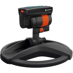 Irrigatore oscillante Gardena AquaZoom Compact per irrigazione giardino, regolabile.