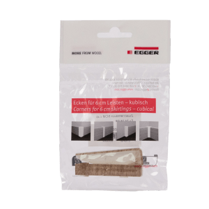Egger Raccords, 6 cm, Chêne Taupe, lot de 2 : Éléments de raccordement pour plinthes.