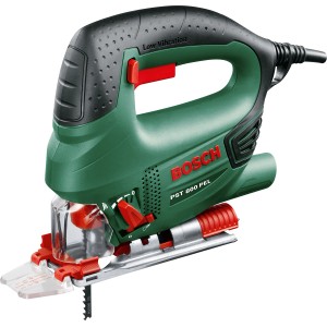 Seghetto alternativo Bosch PST 800 PEL verde con CutControl e lama. Ideale per tagli precisi.