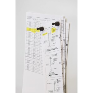 Fix-o-moll cônes magnétiques, 4 aimants néodyme noirs pour fixer des documents.