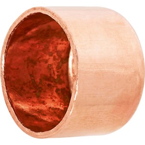 Capuchon en cuivre pour raccords à souder, Ø 22 mm, pour fermeture sécurisée des tuyaux.