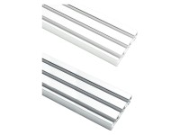 Gardinia Flächenvorhangschiene 3-läufig Weiss 160 cm