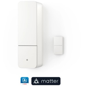 Bosch Smart Home Tür-/Fensterkontakt II [+M] Multi-Pack, weiße Sensoren für Hausautomation.