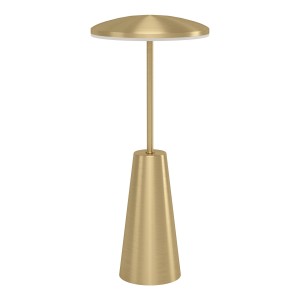 EGLO LED lampada da tavolo a batteria PICCOLA, finitura ottone, dimmerabile, adatta per esterni.