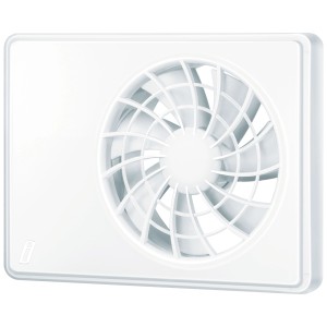 Ventilateur blanc Proself IFan, Ø 100/125 cm, pour salle de bain et cuisine.