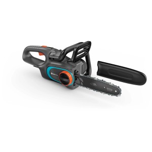 Tronçonneuse à batterie Gardena P4A Solo (25 cm) avec protège-lame. Idéale pour le jardinage.